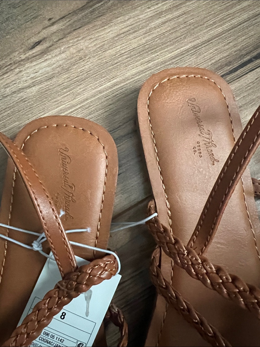 Braided Strap Brown Women's Sandals - Picture 4 of 4
